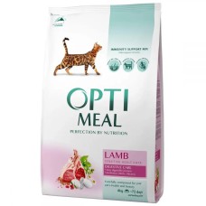 Optimeal Lamb Sensitive 4 кг сухий корм для кішок з чутливим травленням, з ягням