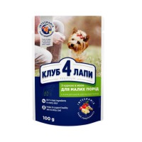 Клуб 4 Лапы Premium Small 24х100 г влажный корм для собак малых пород с курицей в желе