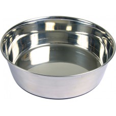 Миска Trixie Stainless Steel Bowl для собак, нержавіюча сталь, гумова основа, 1 л (25072)