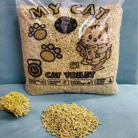 Наполнитель для кошачьего туалета My Cat кукурузно-соевый наполнитель 3 кг