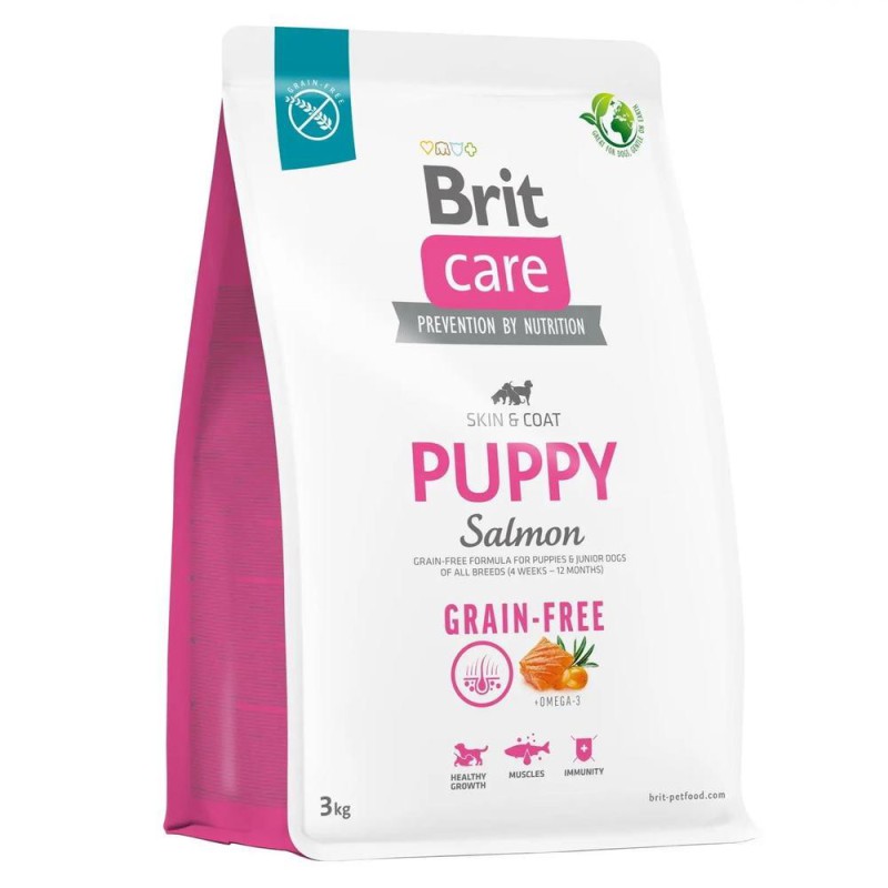 Brit Care Dog Grain-free Puppy 1 кг сухий корм для цуценят з лососем
