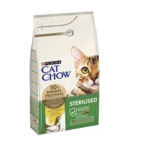 Cat Chow Sterilised Chicken 15 кг сухий корм для стерилізованих кішок з куркою