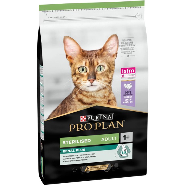 Purina Pro Plan Cat Sterilised Renal Plus Turkey 14 кг сухий корм для стерилізованих кішок з індичкою
