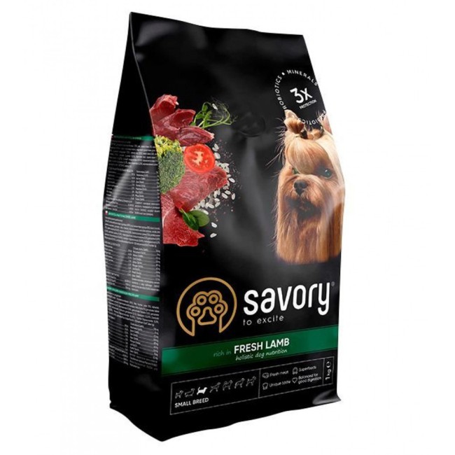 Savory Small Breeds rich in Fresh Lamb 3 кг сухий корм для собак малих порід з ягнятком