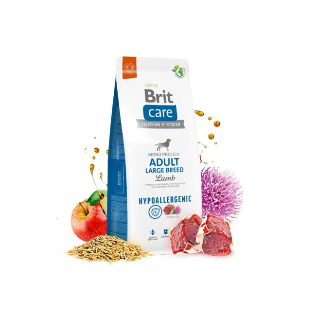 Brit Care Hypoallergenic Adult Large Breed 12 кг сухий гіпоалергенний корм з ягням для собак великих порід