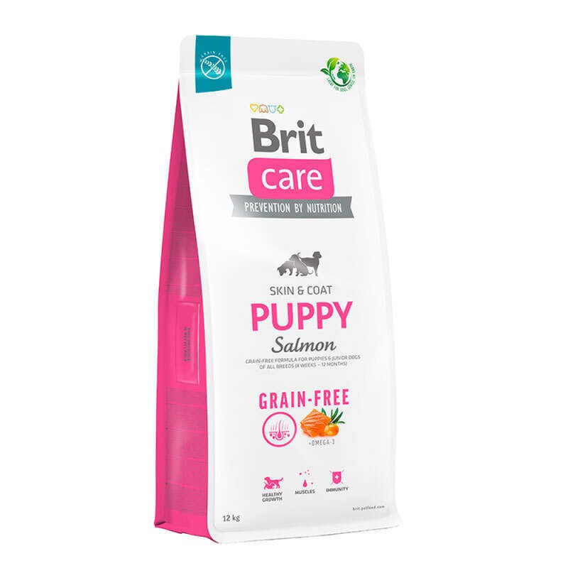 Brit Care Dog Grain-free Puppy 3 кг сухий беззерновий корм для цуценят всіх порід з лососем