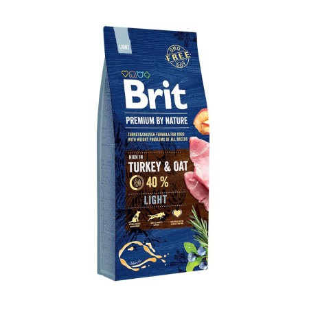 Brit Premium Light 15 кг сухий корм для собак з індичкою