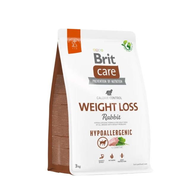 Brit Care Hypoallergenic Weight Loss Rabbit 1 кг сухий корм для собак із кроликом