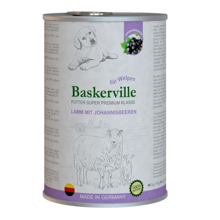 Baskerville Super Premium Lamm Mit Johannisbeere вологий корм ягня та смородина для цуценят 400 г