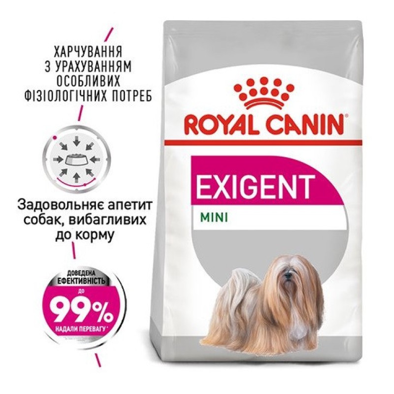 Royal Canin Mini Exigent 3 кг сухий корм для собак вибагливих до харчування