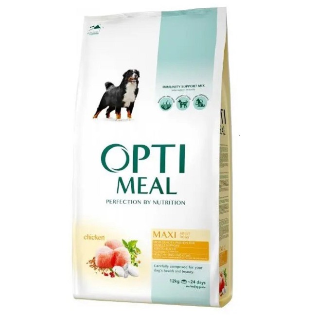 Optimeal Maxi 12 кг сухий корм для собак великих порід із куркою