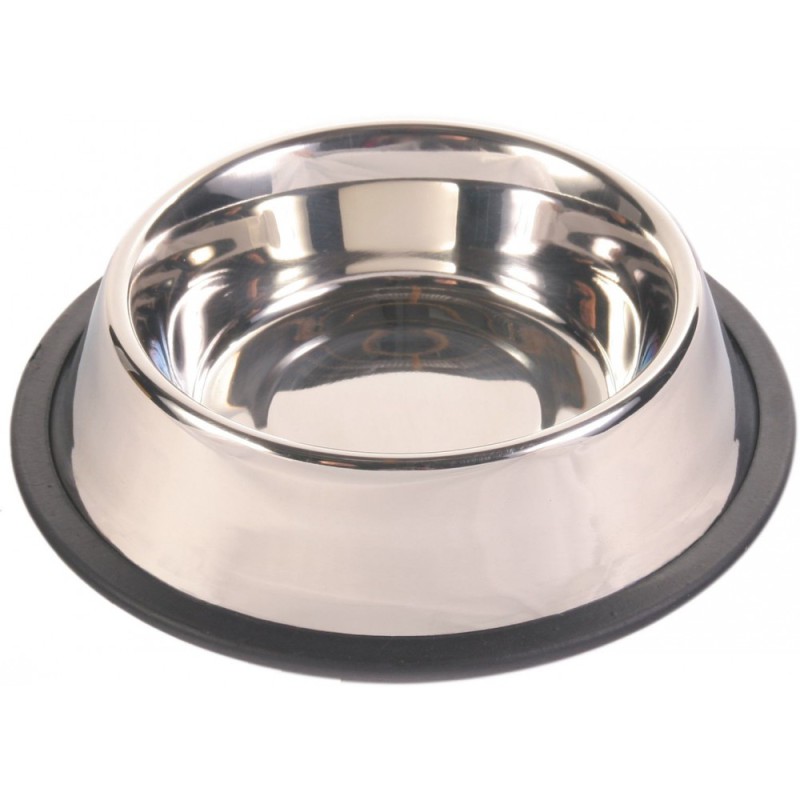 Миска Trixie Stainless Steel Bowl для собак, нержавеющая сталь, 0.9 л
