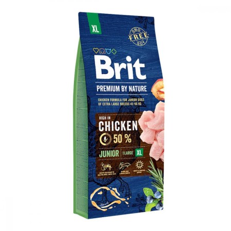 Brit Premium Junior XL 15 кг для цуценят великих та гігантських порід з куркою