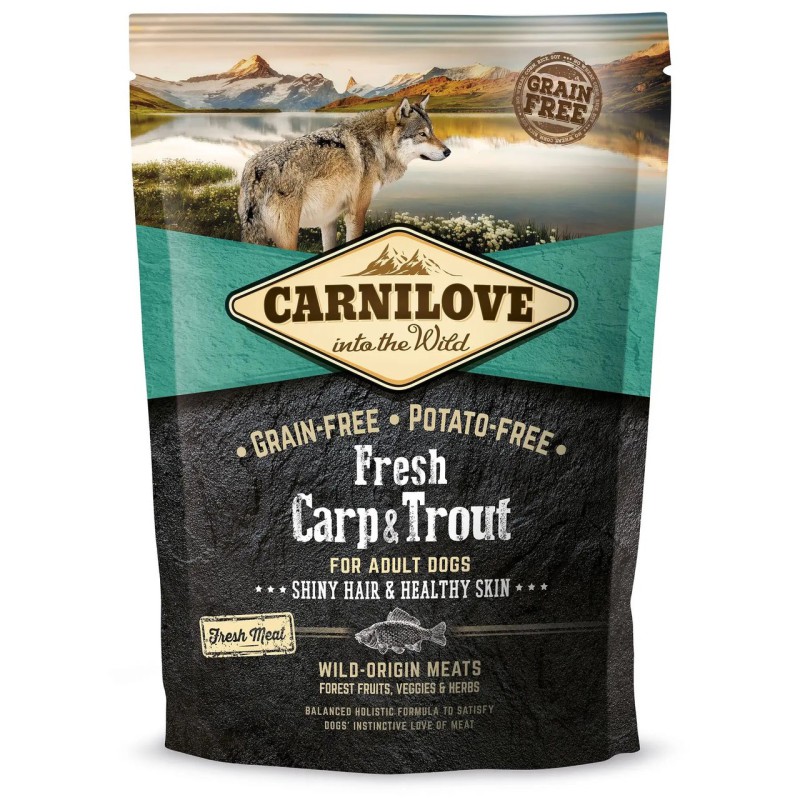 Carnilove Fresh Carp & Trout для дорослих собак усіх порід з коропом та фореллю 1.5 кг