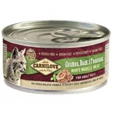 Вологий корм для кішок Carnilove Turkey Reindeer Cat Adult курка, качка та фазан 100 г (100560)