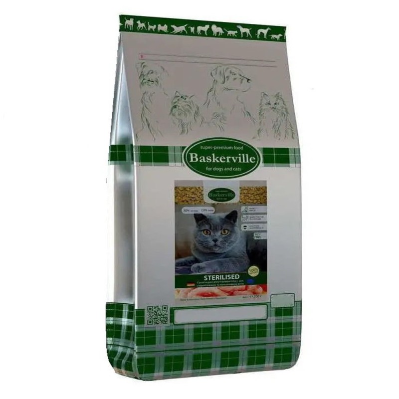 Baskerville Sterilised Katze 20 кг сухий корм для стерилізованих кішок