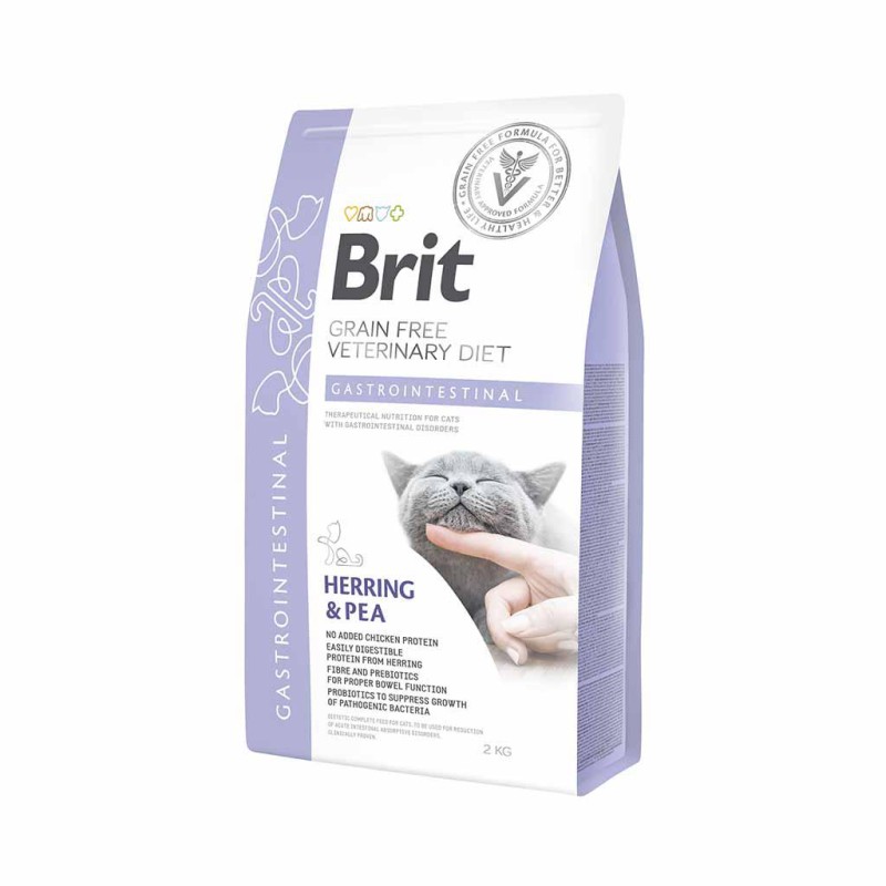 Brit Veterinary Diet Cat Gastrointestinal 2 кг сухий корм для кішок при порушенні травлення