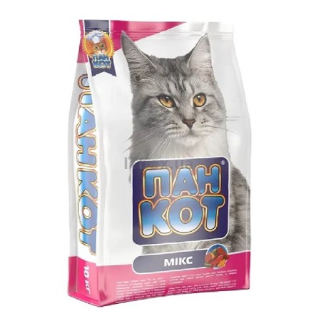 Пан Кот Микс 10 кг сухой корм для кошек