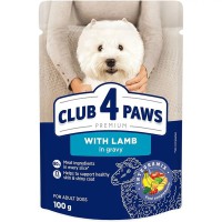 Клуб 4 Лапи Premium Adult Dog Small Breeds with Lamb gravy вологий корм з ягнятком у соусі для собак малих порід 24х100 г