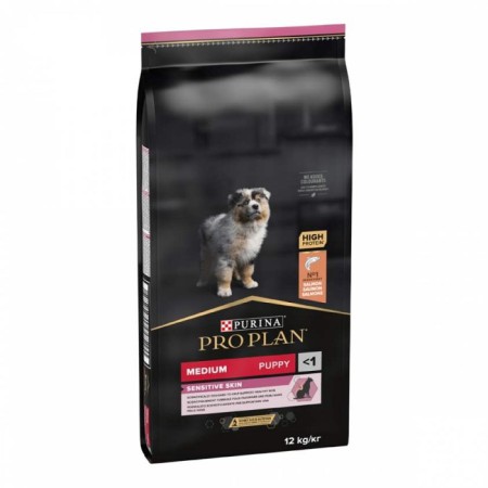 Purina Pro Plan Puppy Medium Sensitive Salmon 12 кг сухий корм для цуценят середніх порід з лососем
